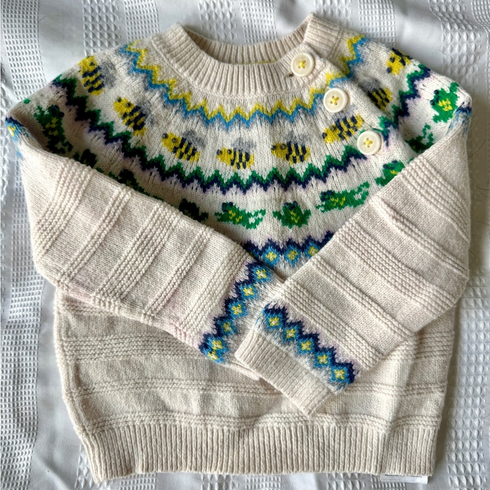 Beautiful Baby Boden Fair Isle Sweater, 6-9 Month